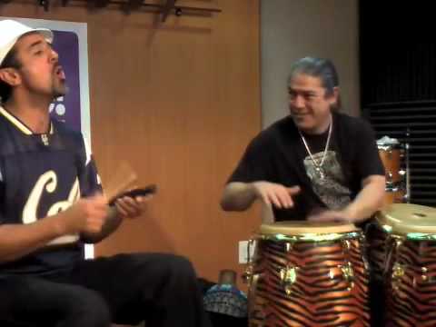 Santana's Raul Rekow and John Santos Rumba at the Jazz School.mov