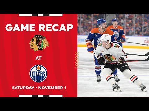 Blackhawks at Oilers Game Highlights | 11.1.25