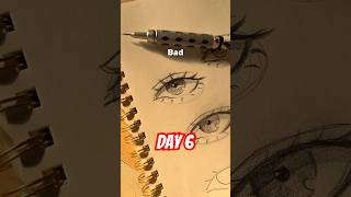 How to draw eyes easy tutorial | Day-6 #shorts #artsbyshubham #youtubeshorts #eyedrawing #trending