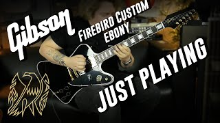Video thumbnail for Gibson Firebird Custom W/ Ebony Fingerboard Gloss |  Playing + Specs by GAK