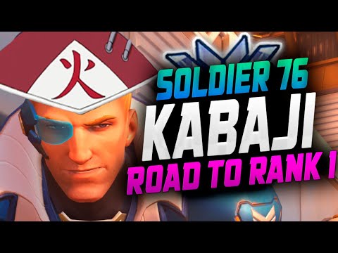 Kabaji plays as Soldier 76 and showing his Trakkkk! [ Overwatch Season 30 Top 500 ]