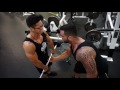 Athlete Rechie Wong Delts/Chest and Posing with Coach James Ayotte | Team Atlas | Monster Gym