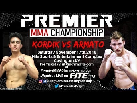 Premier MMA Championship 10 Jacob Kordik vs Tony Armato