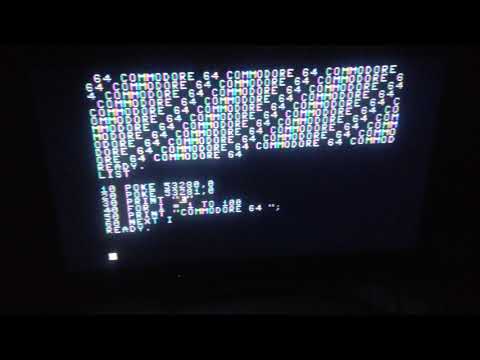 C64 For Next Loop Cursor Color Colour POKE Print - Commodore 64 BASIC Programming 101 - Episode 1122