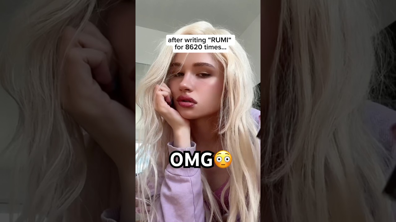 OMG did I just draw a MASTERPIECE by ONLY writing the word RUMI!?😳… #kpopdemonhunters |JULIAGISELLA