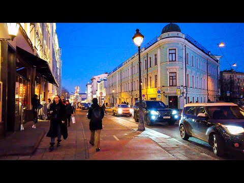 ⁴ᴷ⁶⁰ Walking Moscow: Moscow Center - Bol'shaya Nikitskaya Street