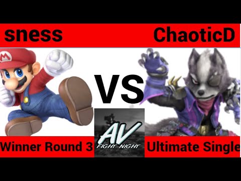 AV Fight Night - Winner Round 3: sness (Lucas/Mario) vs ChaoticD (Fox/Wolf)