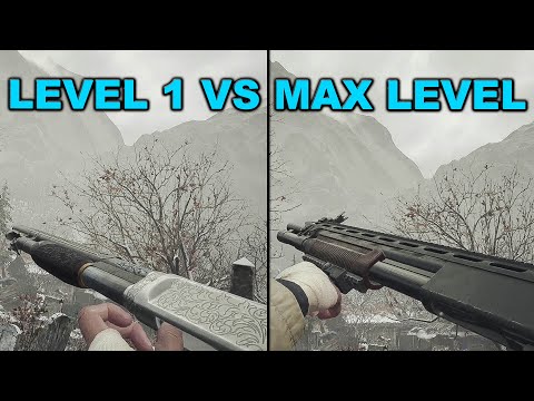 Resident Evil Village - All Shotgun Weapon Damage Comparison (LEVEL 1 VS MAX LEVEL)