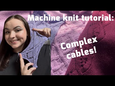 Complex cables on the domestic knit machine
