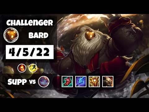 Bard 11.6 Gameplay Challenger Replay S11 Support (4/5/22) - NA