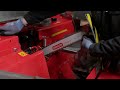 How to change the saw chain on a Hakki Pilke firewood processor (38 Pro)