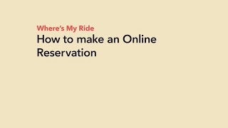 Reservations Tutorial