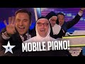 David Walliams Takes A RIDE On A DRIVING Piano I Audition I BGT Series 9