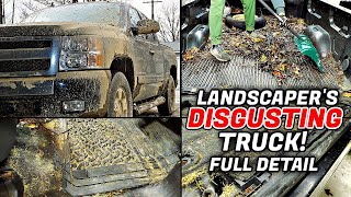 Landscaper's DISGUSTING Car Cleaned For The First Time! INSANE Detailing Restoration! QUICK FIX