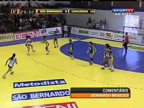 Gols São Bernardo 23 x 22 Concórdia   Liga Nacional de Handebol