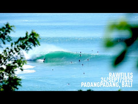 10 WAVE SET at PadangPadang (Opening Scene) - 19 sec period swell - RAWFILES -24/SEPT/2025 4K