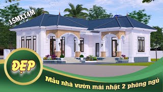 Nhà vườn mái nhật 1 tầng. ATZ số 327
