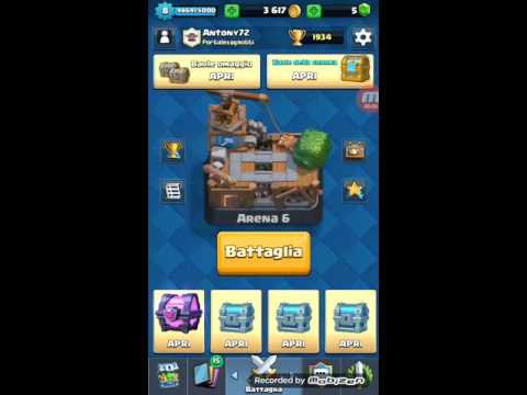 Magical chest opening NO GEMMING - Clash Royale ITA