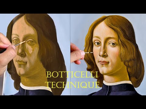 Botticelli's Technique - Egg Tempera