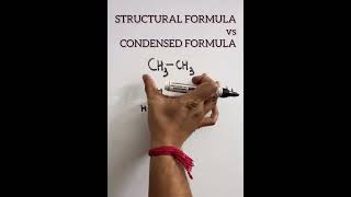 structural formula and condensed formula #shorts