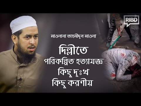 দিল্লীতে পরিকল্পিত হত্যাযজ্ঞ কিছু দুঃখ কিছু করণীয় :: মাওলানা তাহমীদুল মাওলা