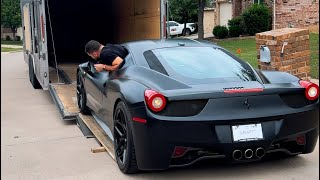 My neighbor just bought a Ferrari 458 Italia. Check the rev sound check at the end of video.
