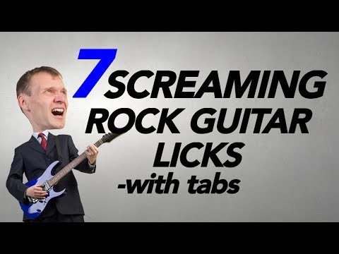 7 Screaming Rock Guitar licks learn to Jam (with tabs)