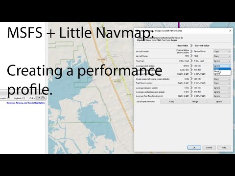 Creating an aircraft performance profile in littlenavmap and MSFS