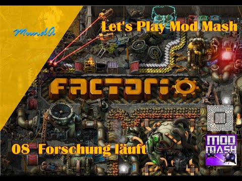 Let's Play Factorio Mod Mash #08 - Forschung läuft