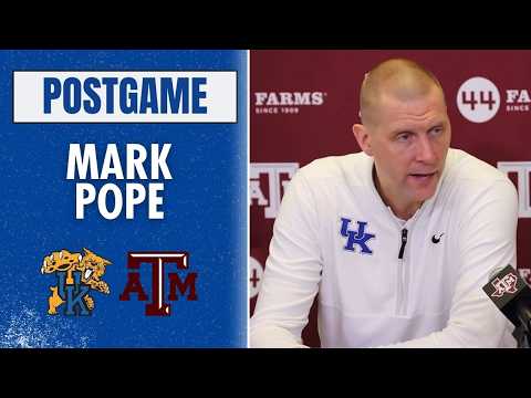 Mark Pope and Kentucky Players Recap Loss to Texas A&M