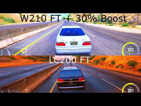 GTA GO _ E55 W210 FT + Boost VS LC200 FT (DRAG RACE)