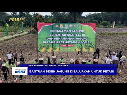 POLDA SULTRA TANAM JAGUNG JAGUNG SERENTAK KUARTAL III
