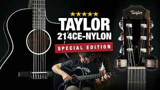 Video thumbnail for Taylor 214ce-Nylon Special Edition in Black! by Acoustic Letter