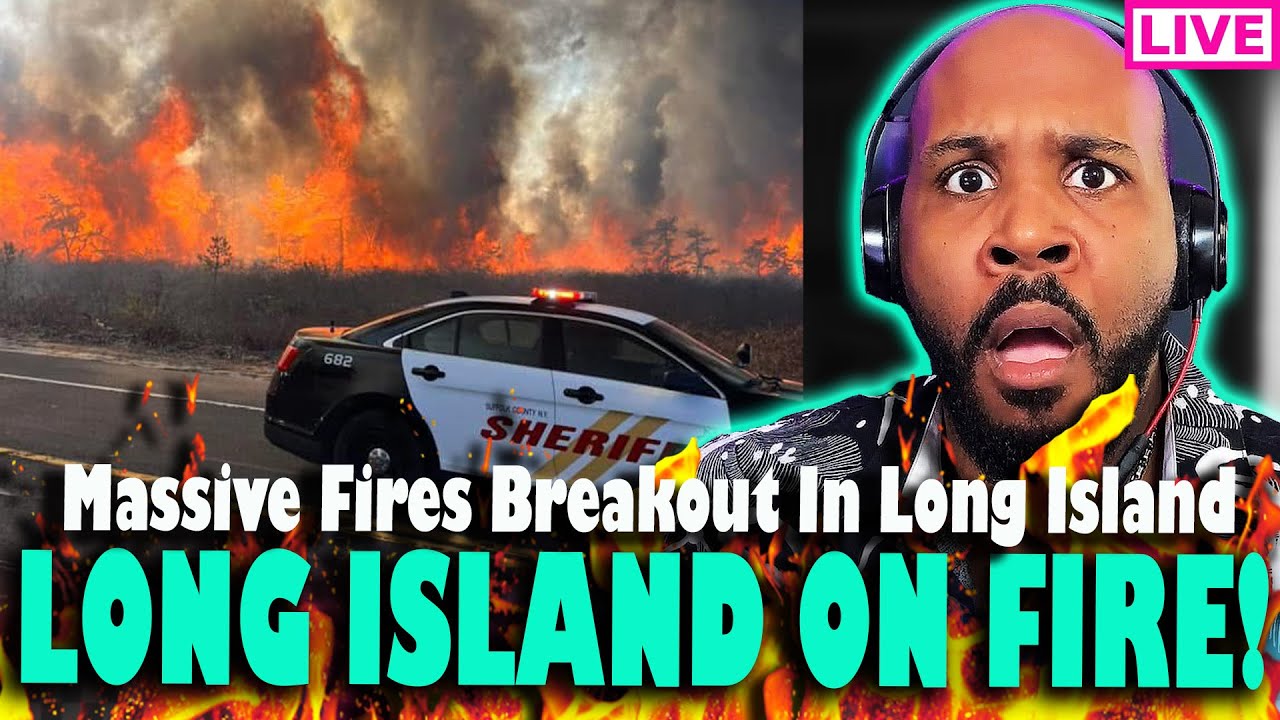 MASSIVE WILDFIRE! Multiple Fires Hit Long Island New York