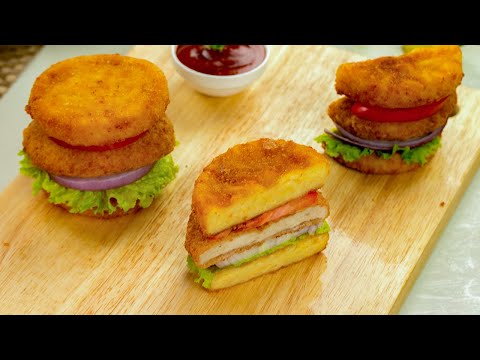 Mac and Cheese Burger Recipe By SooperChef