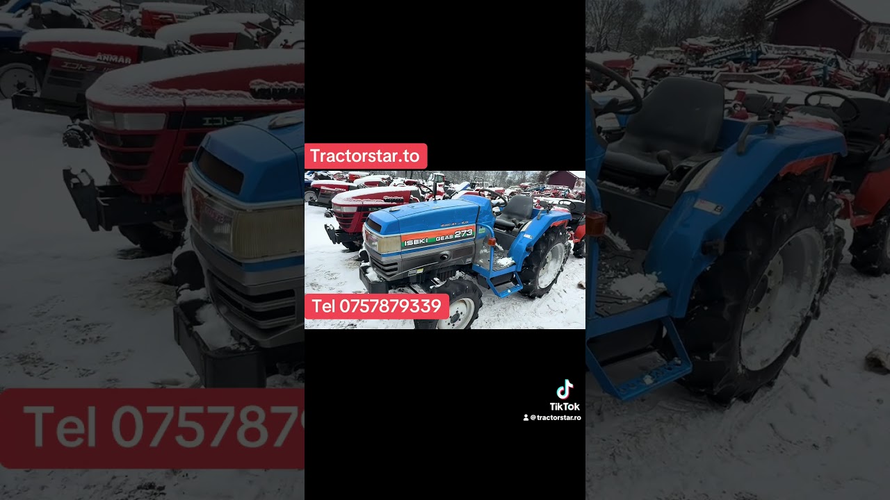 Iseki GEAS 273 japán kistraktor – 27 LE,  4x4,  kiváló állapot