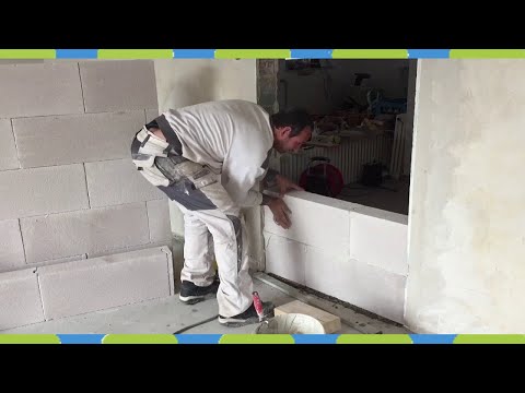 Tür zumauern 👀 mit ytong und verputzen