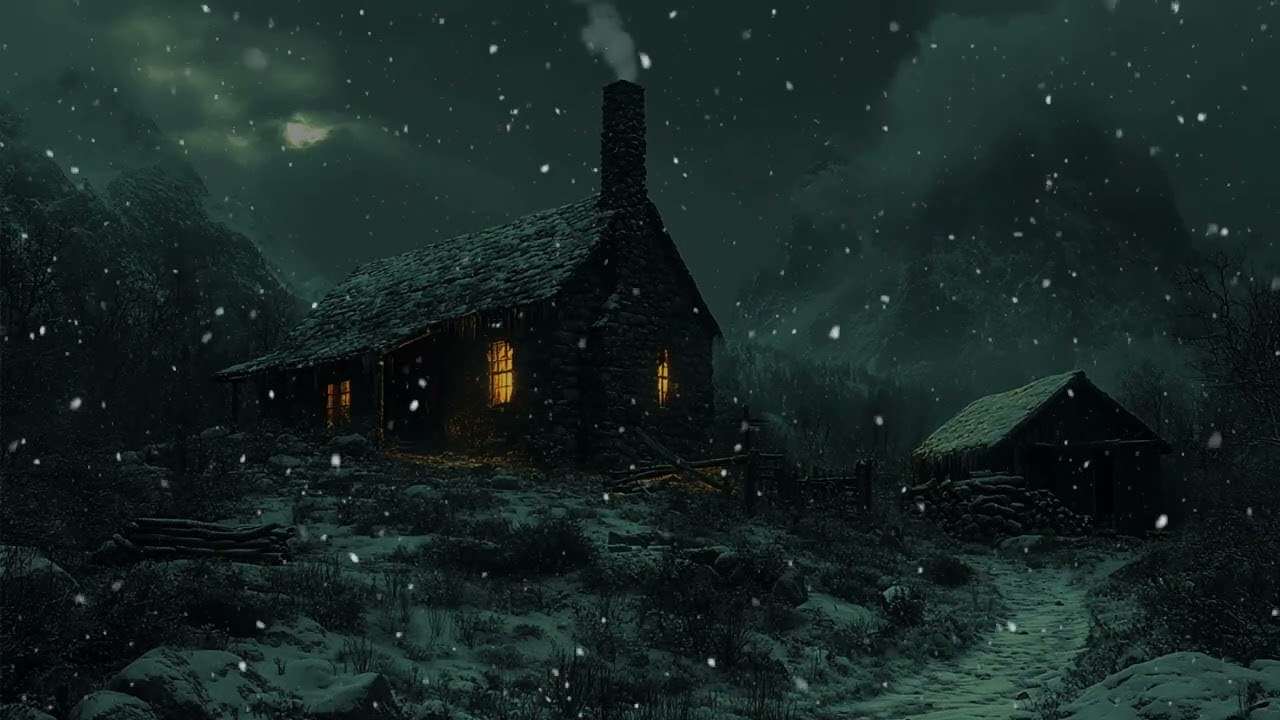 8-Hour Silent Snowfields: A Lonely Journey Through Winter