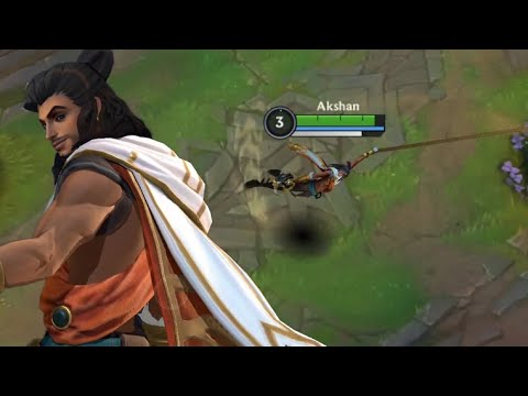 Wild Rift: New Champion Akshan (Assassin/Marksman) Gameplay