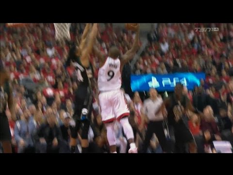 Raptors Highlights: Ibaka Drops the Hammer on Antetokounmpo - April 24, 2017