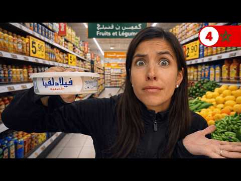 🛒 What's in a SUPERMARKET in MOROCCO? 😳 The weirdest things we saw 🇲🇦 Ep.4 [Fez]
