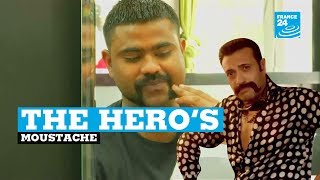 The hero&#39;s moustache: Indian pilot&#39;s moustache sparks fashion trend