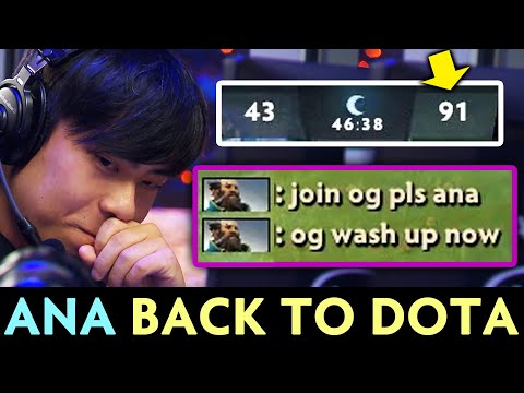 ANA BACK to Dota vs his FANS — so much focus IDOL