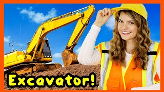 Construction Vehicles for Kids | Excavator Videos for Children with Speedie DiDi