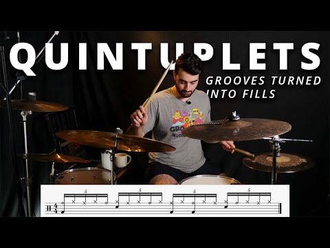 Quintuplet Grooves You Can Use As Fills To Spice Up Your Playing! | Quintuplet Lesson