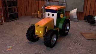 Tractor Car Garage  Learning Video For Toddlers  K