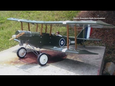 WWI and WWII planes in RC airplane show