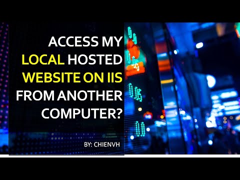 Access my local hosted website on IIS from another computers