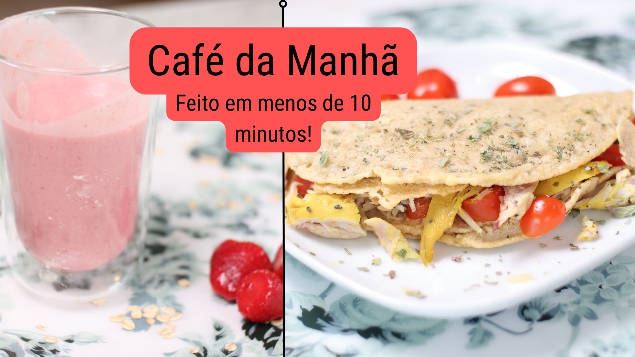 2 Receitas de Café da Manhã saudável - feito em menos de 10 minutos