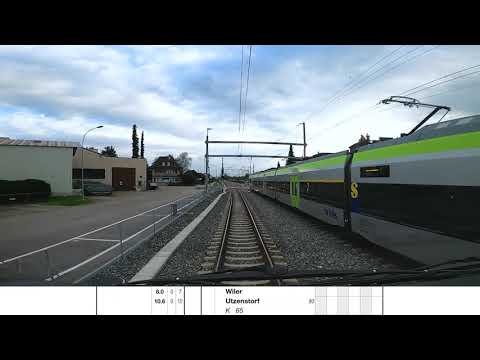 Cab ride Solothurn to Burgdorf - Führerstandsmitfahrt Solothurn nach Burgdorf